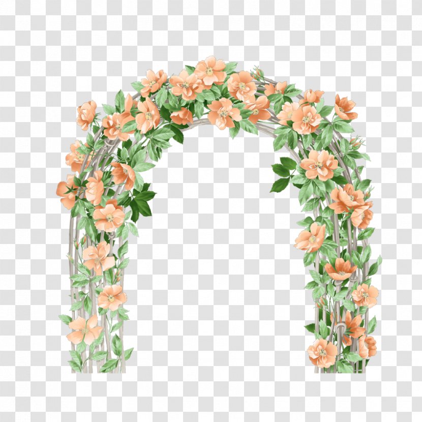Wedding Arch Flower Clip Art - Arranging - Door Transparent PNG
