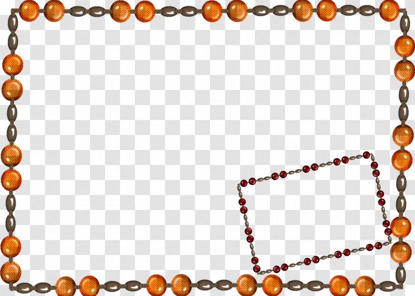 Amber Necklace Bead Body Jewellery - Orange - Trans Transparent PNG