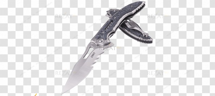 Knife Serrated Blade Weapon Clip Point - Flippers Transparent PNG