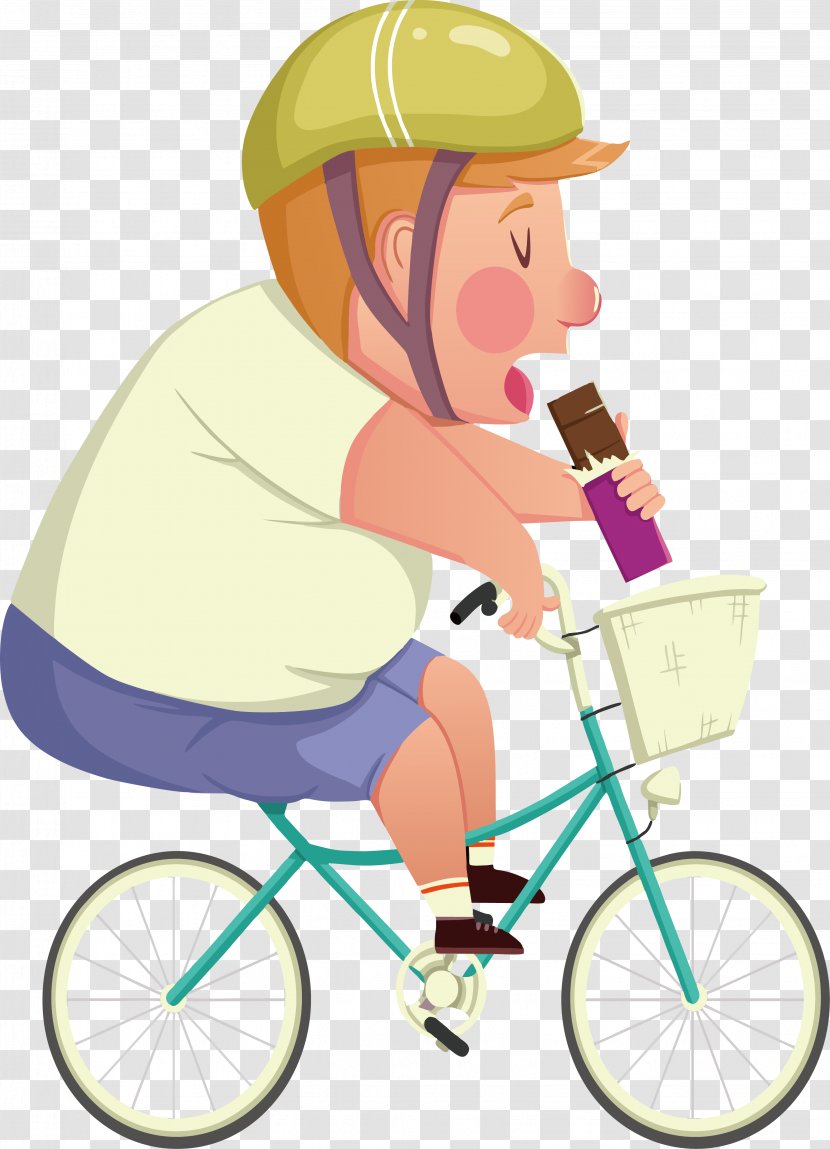 Bicycle Cycling Cartoon Clip Art - Silhouette - Riding A Man Transparent PNG