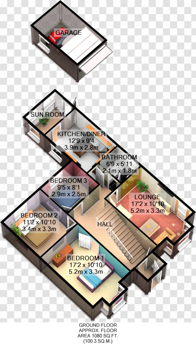 3D Floor Plan Product Design - Threedimensional Space - Table Transparent PNG