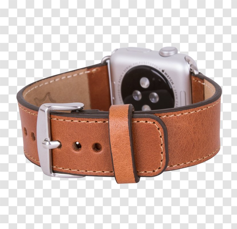 Apple Watch Series 3 Leather Strap - Belt Buckle Transparent PNG