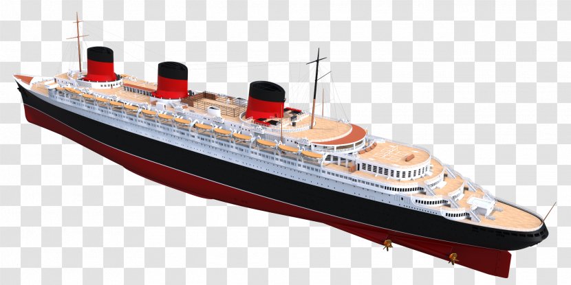 Ocean Liner SS Normandie Ship Plastic Model 1:700 Scale Transparent PNG