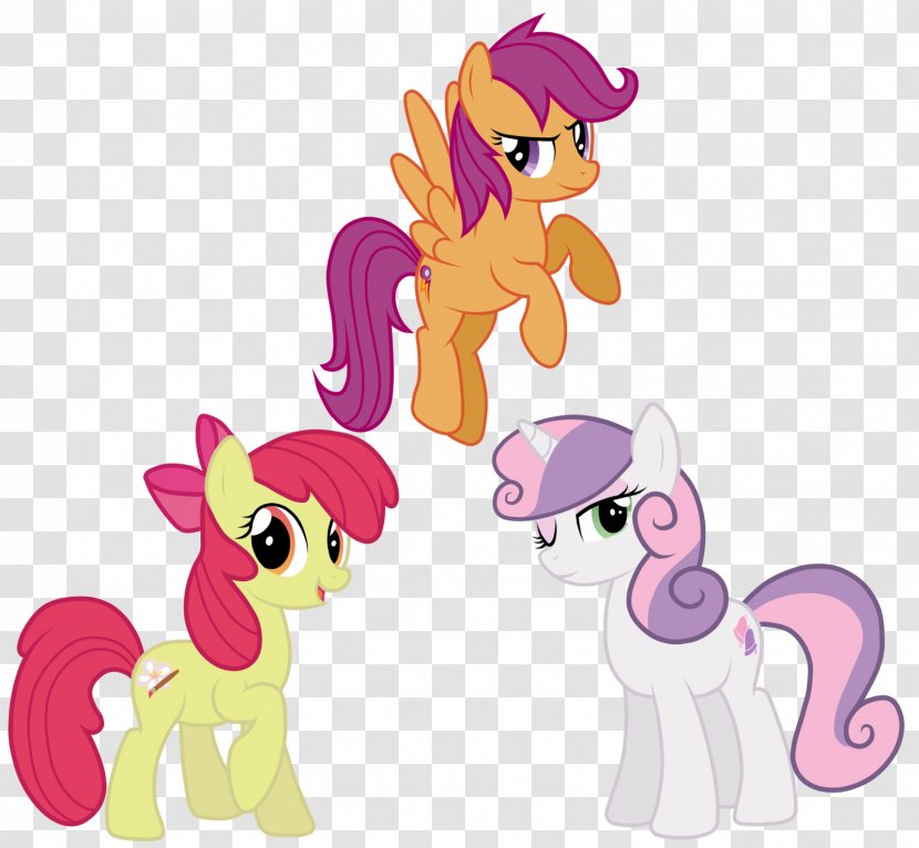 Apple Bloom Scootaloo Pony The Cutie Mark Crusaders Sweetie Belle - Flower - My Little Transparent PNG