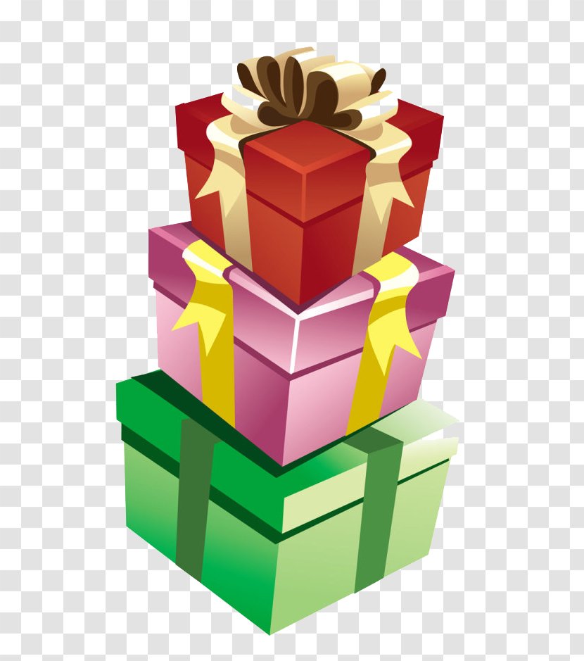 Gift Wrapping Decorative Box - Drawing Transparent PNG