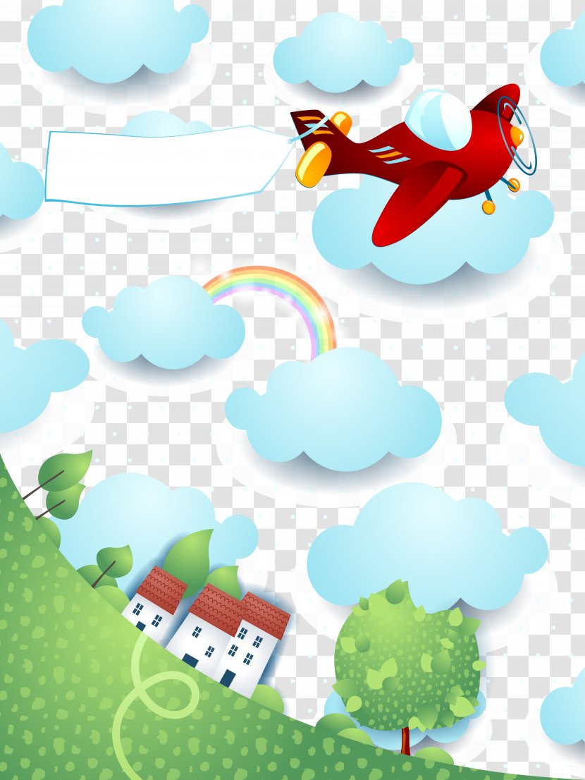 Airplane Stock Illustration Shutterstock - Theatrical Scenery - Vector Sky Transparent PNG