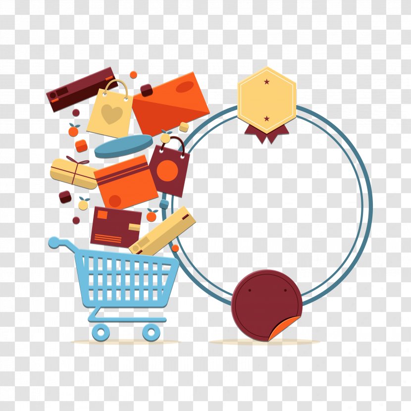 Sales Online Shopping Cart - Flea Market Transparent PNG
