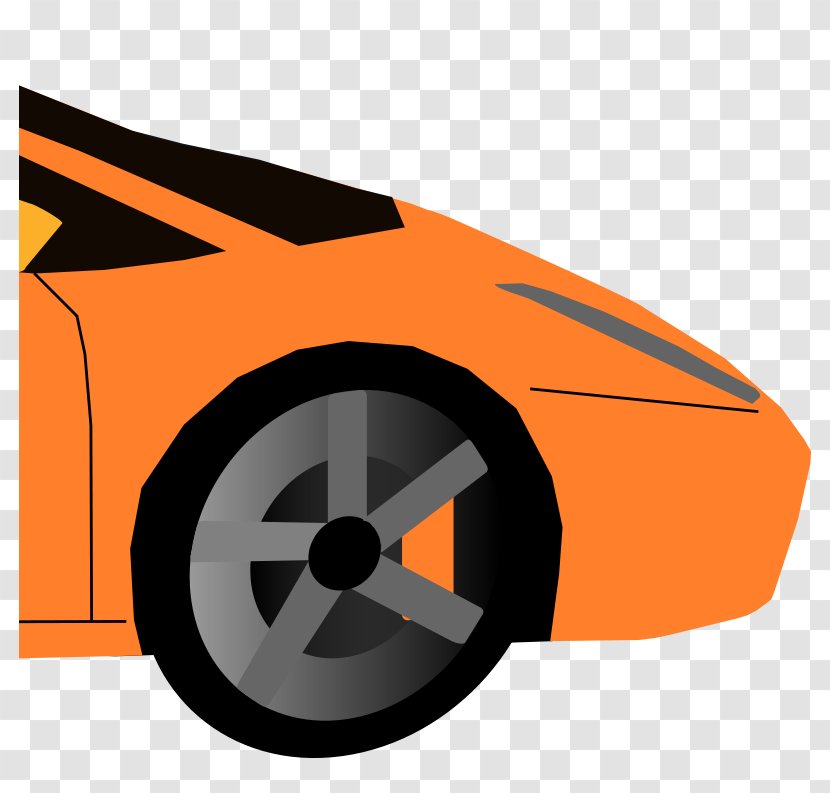 Sports Car Ford Mustang Clip Art Lamborghini - Wheel - Back Transparent PNG