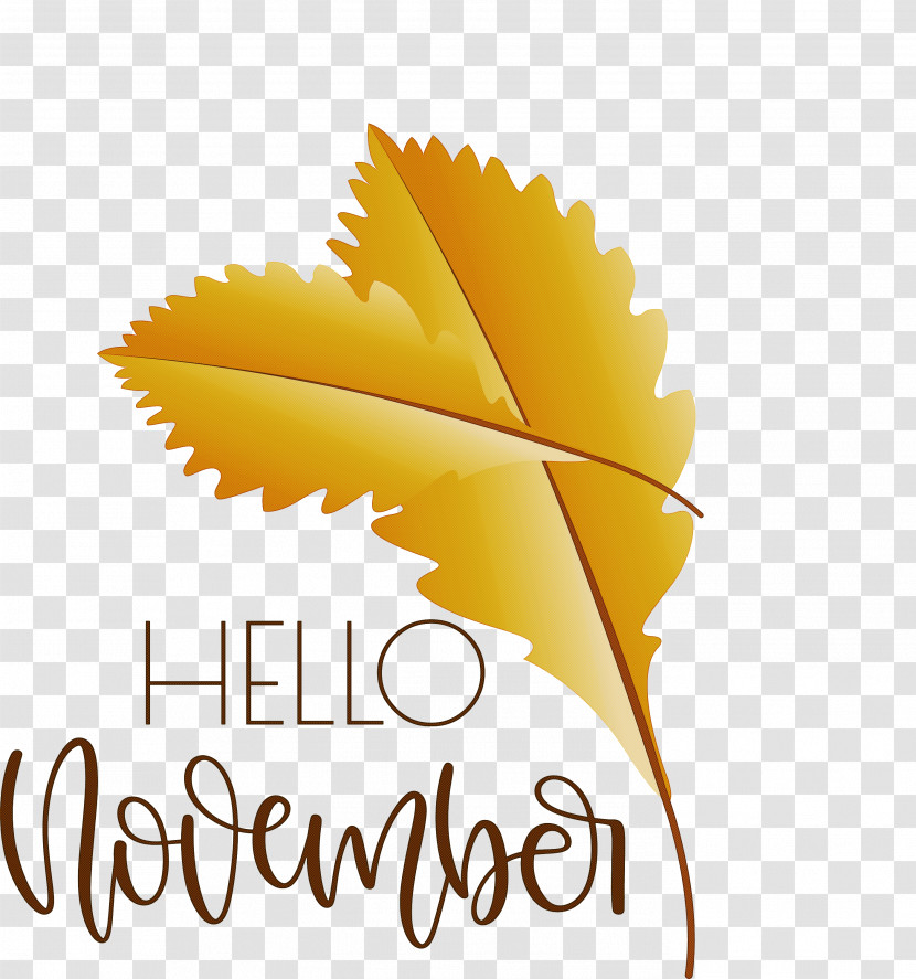 Hello November November Transparent PNG