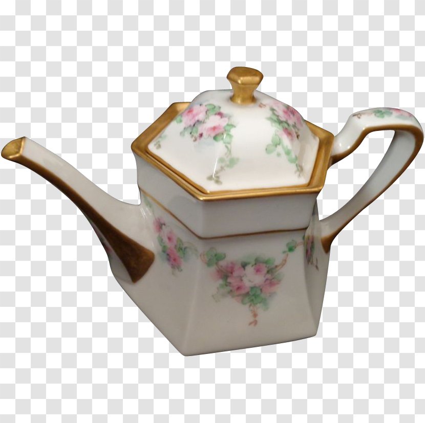 Teapot Porcelain Teacup Lenox - Bone China - Hand Painted Transparent PNG