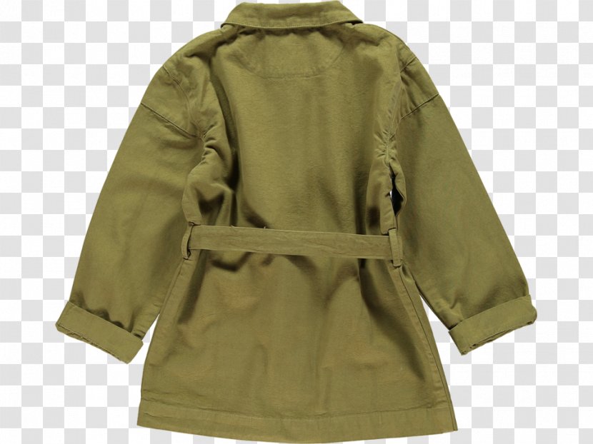 Robe Khaki Overcoat - Outerwear - Jacket Transparent PNG