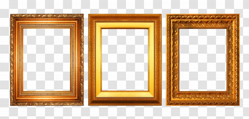 Picture Frame Gold Decorative Arts - Stock Photography - Collection Transparent PNG
