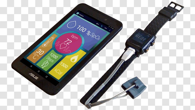 Smartphone Monitoring Electronics Wearable Technology Vital Signs - Telephone - Ecg Monitor Transparent PNG