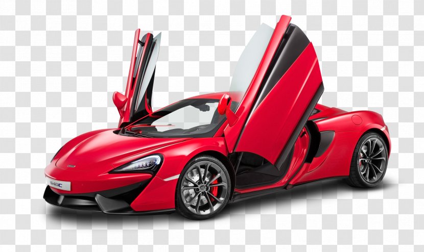 McLaren 540C Coupe 2016 570S Sports Car - Audi R8 - Red Transparent PNG