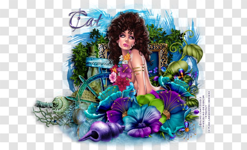 Connecticut Art 0 Fairy June - Mermaid - Violet Transparent PNG