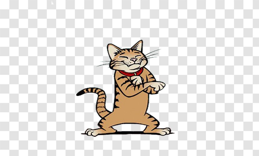Kitten Whiskers Hit Cat Clip Art - Cartoon Transparent PNG