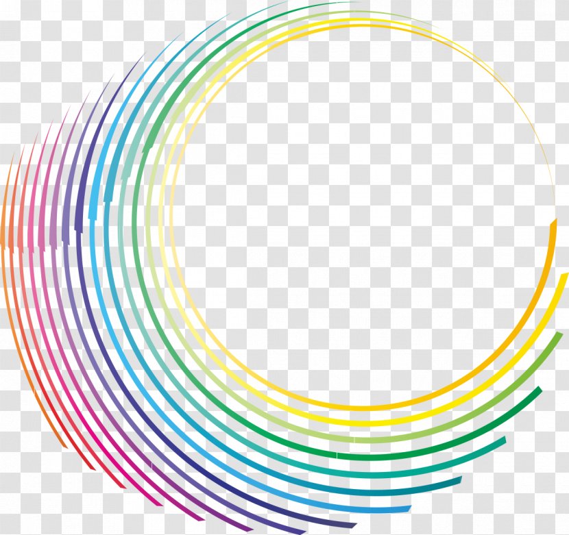 Color Shading - Vecteur - Colored Lines Transparent PNG