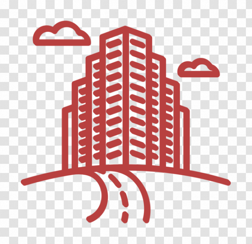 Lineal Landscapes Icon Road Icon City Icon Transparent PNG