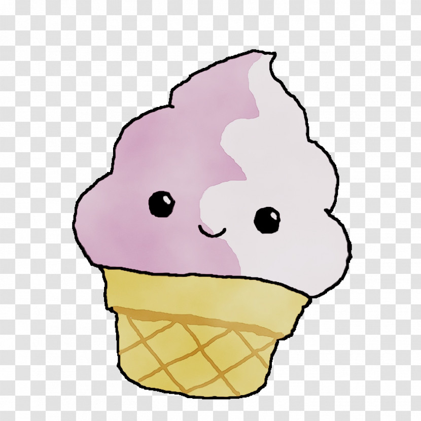 Ice Cream Cone Beak Headgear Purple Cone Transparent PNG