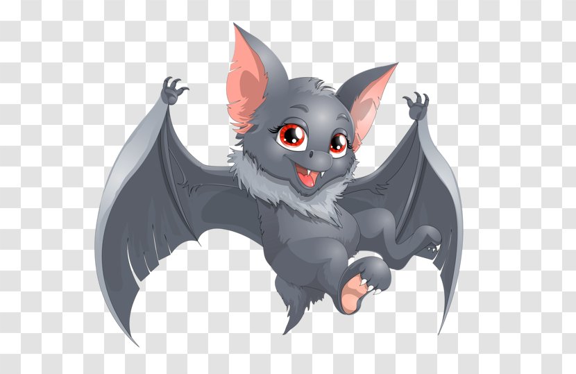 Bat Cartoon Clip Art - Wing - Halloween Transparent PNG