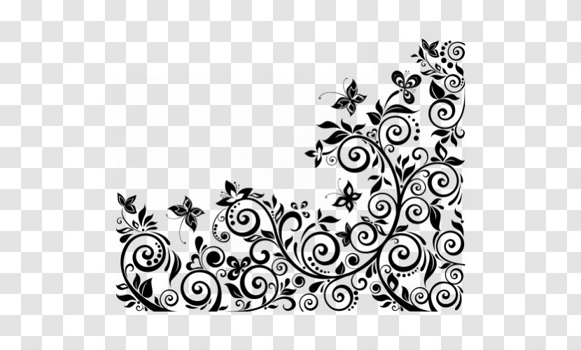 Violet Royalty-free Clip Art - Black And White - Arabesco Transparent PNG