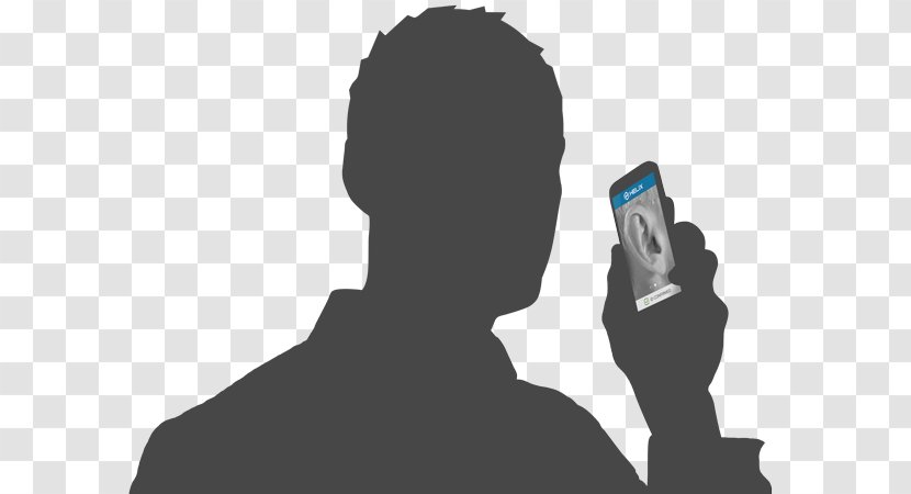 Microphone Silhouette IPhone - Handheld Devices Transparent PNG