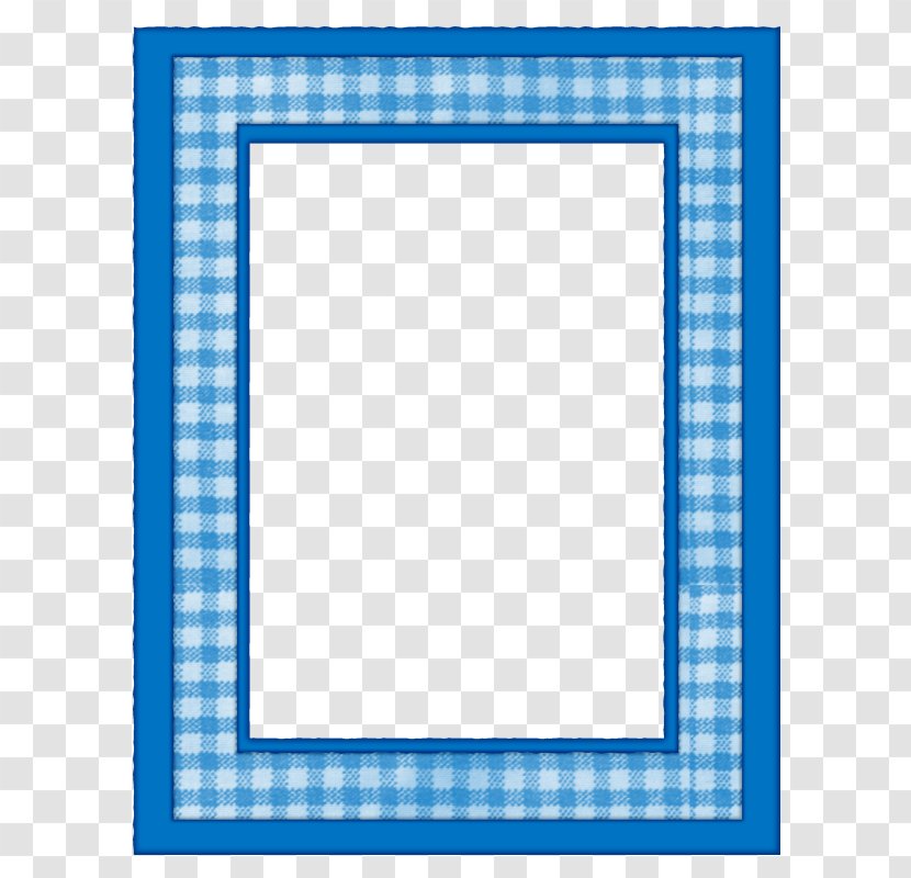 Picture Frame - Blue Transparent PNG