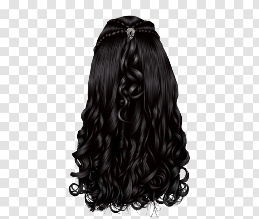 Hairstyle Black Hair - And White Transparent PNG