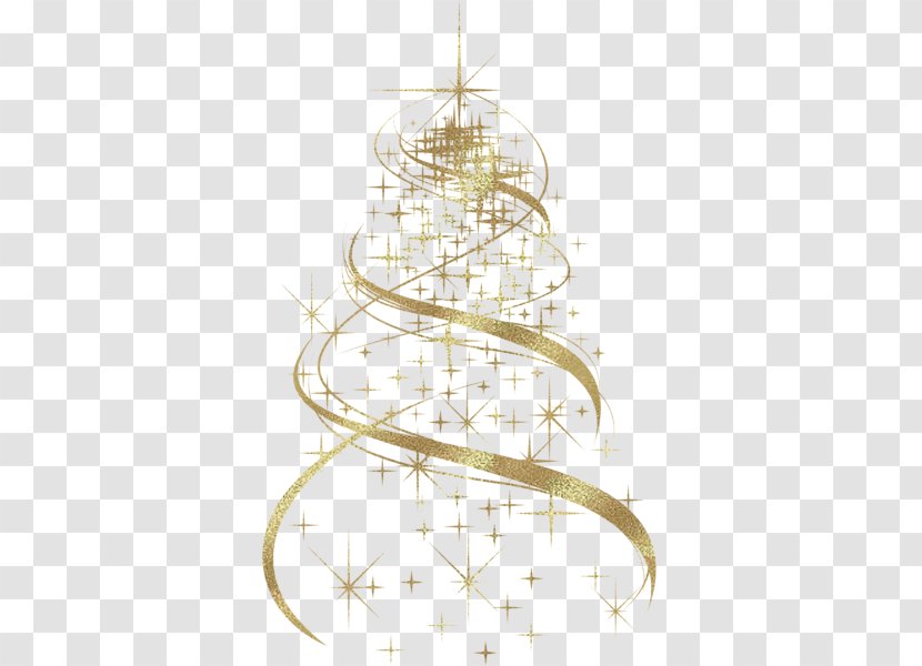 Christmas Tree Ornament Decoration Clip Art - Gold - Golden Transparent PNG