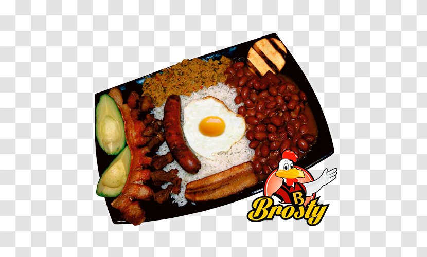 Bandeja Paisa Full Breakfast RESTAURANTES BROSTY Fast Food Transparent PNG