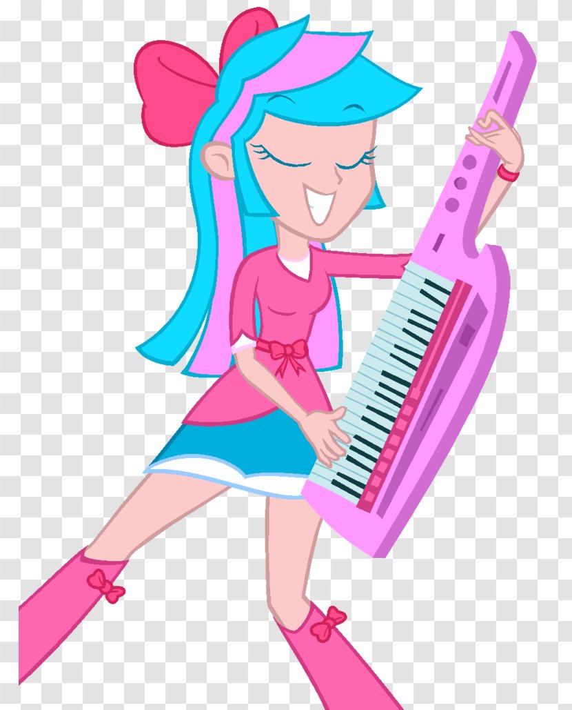Rarity Keytar My Little Pony: Equestria Girls Musical Instruments Violin - Silhouette Transparent PNG