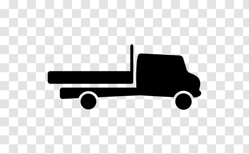 Pickup Truck Cargo - Black And White Transparent PNG