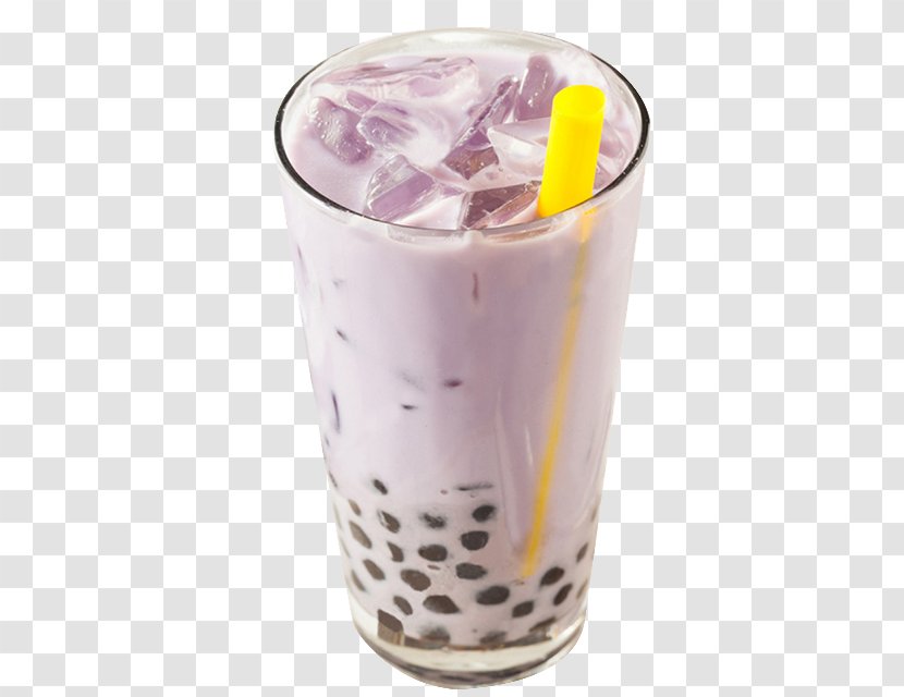 Bubble Tea Milk Matcha Taro - Camellia Sinensis - Pearl Transparent PNG
