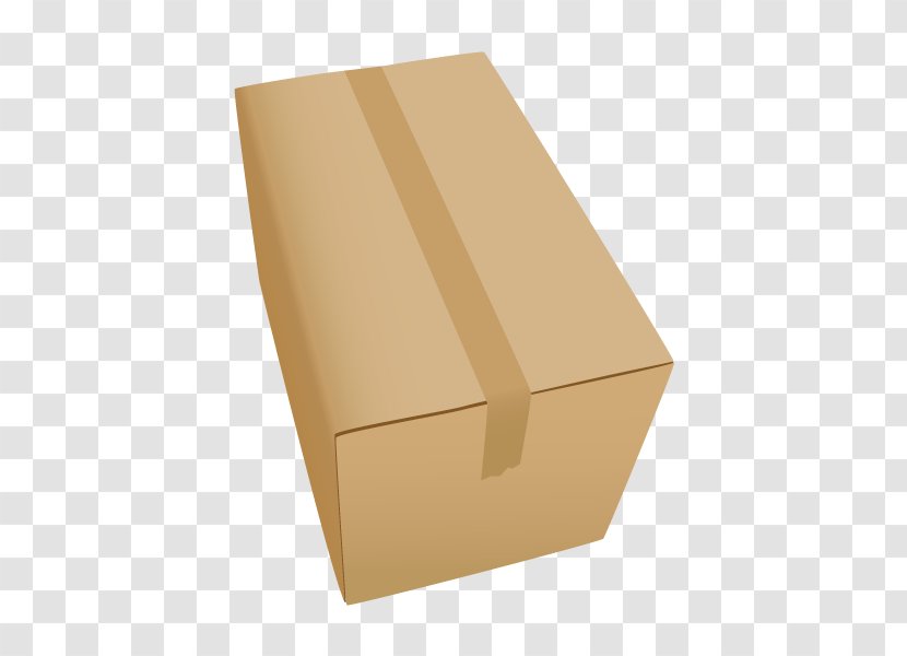 Brown Carton Box. - Box - Angle Transparent PNG