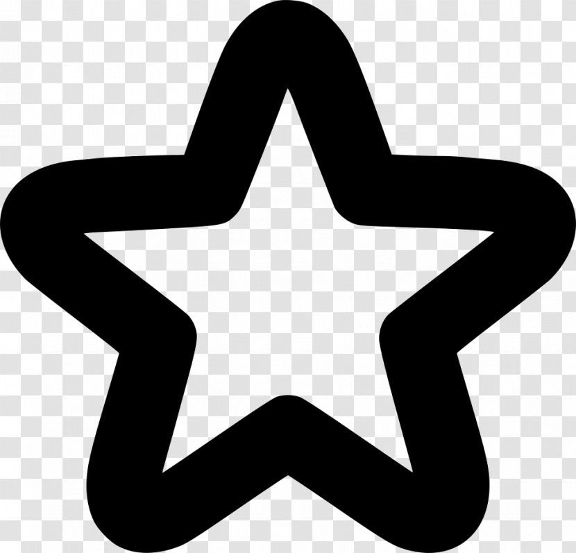 Vector Graphics Clip Art Symbol Star - Black And White Transparent PNG