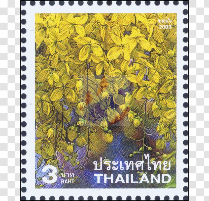 Postage Stamps Fauna Flora Thailand Animal - Organism - Cassia Fistula Transparent PNG