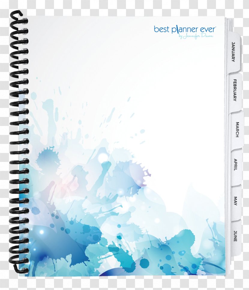 Computer Homeschooling Brand - Paper Product - Watercolor Planner Transparent PNG