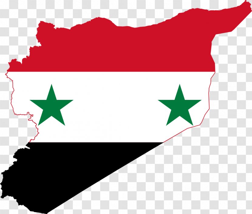 Flag Of Syria File Negara Map National - Red Transparent PNG