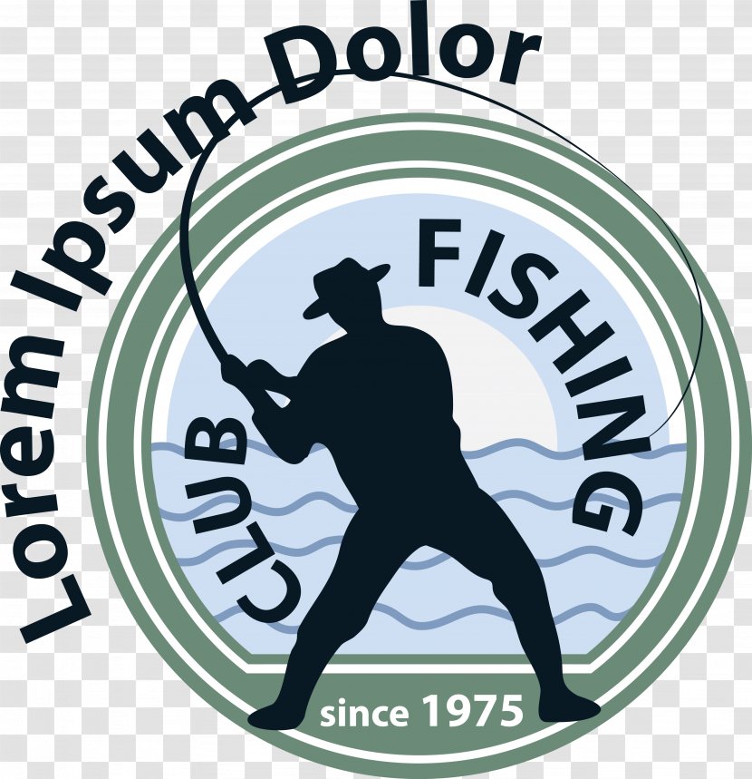 Fishing Fisherman Angling Logo - Brand - Rejection Rod People Vector Material Transparent PNG