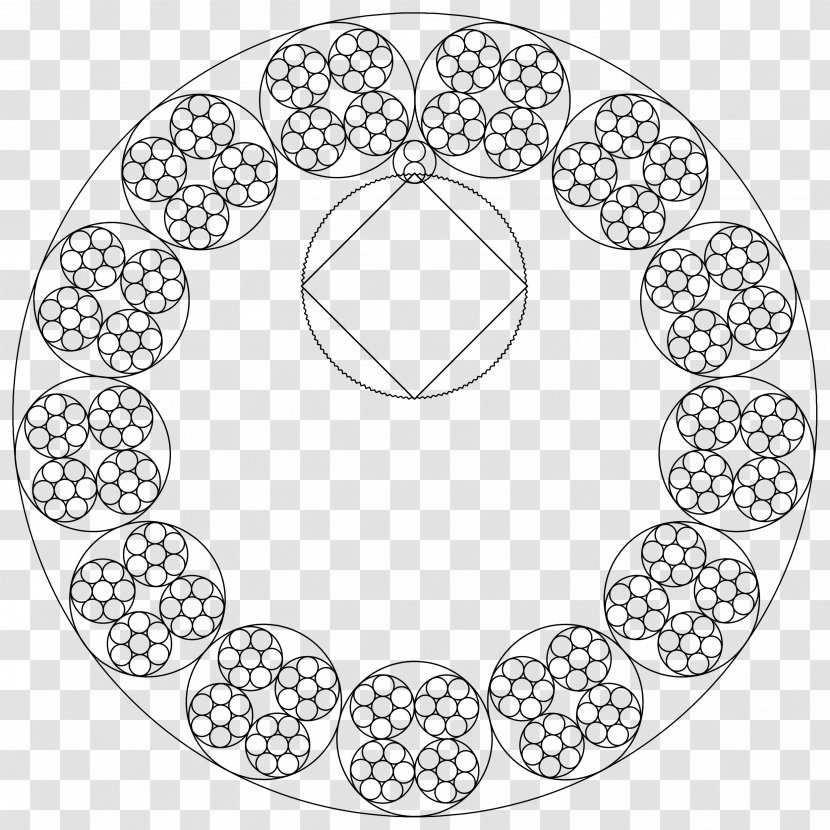 Circle White Point Line Art - Area Transparent PNG