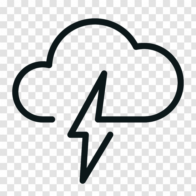 Wikimedia Commons Clip Art - Black And White - Thunder Transparent PNG