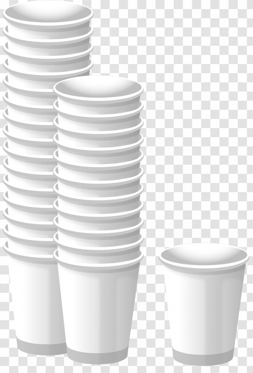 Paper Cup - Ceramic - Vector Hand-painted Transparent PNG