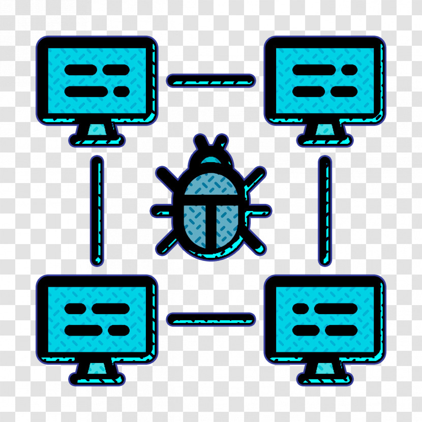 Hacker Icon Data Protection Icon Bug Icon Transparent PNG