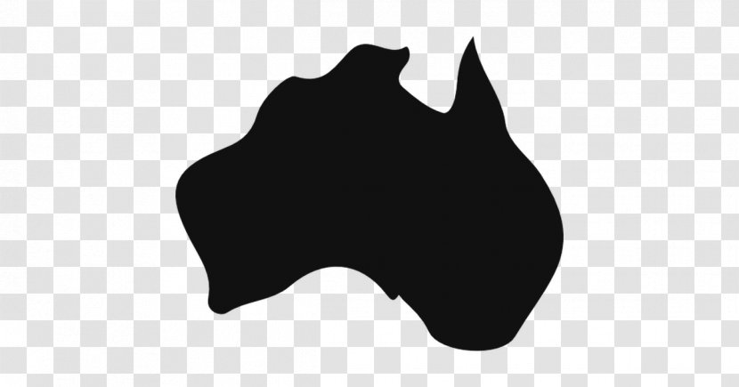 Australia World Map Geography - Black And White Transparent PNG