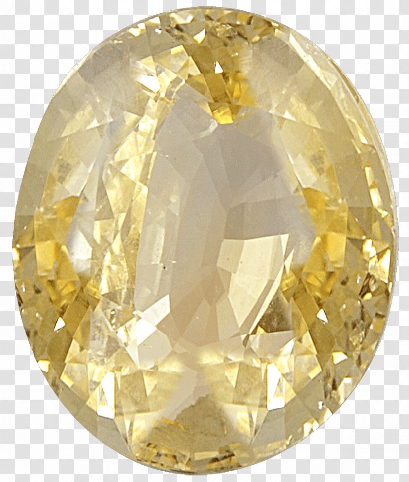 Crystal Oval Diamond - Yellow Sapphires Transparent PNG