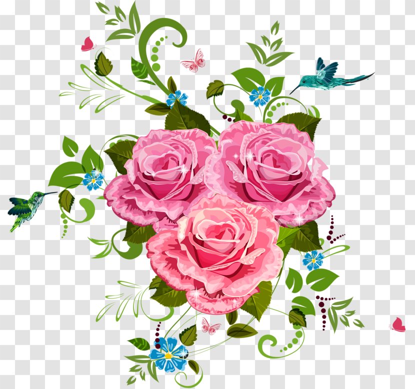 Watercolor Painting Floral Design Rose - Plant Transparent PNG