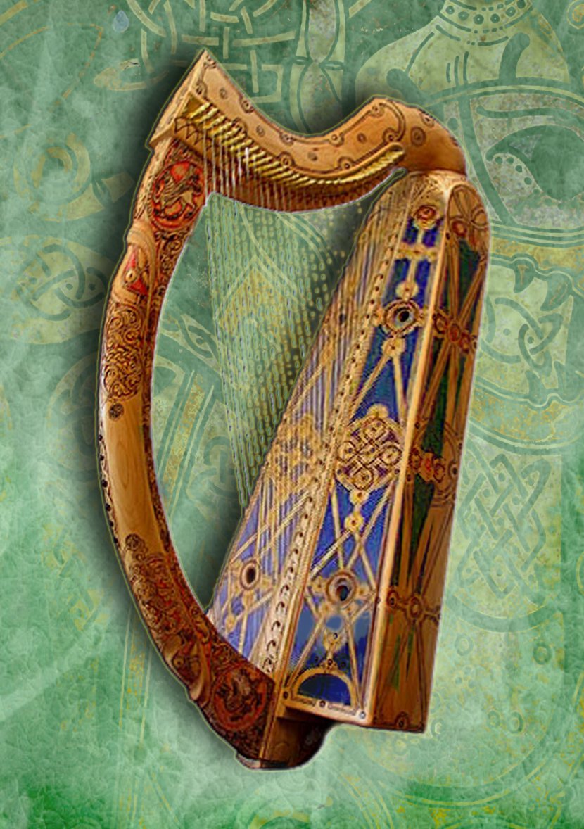 Celtic Nations Harp Celts Musical Instruments - Cartoon Transparent PNG