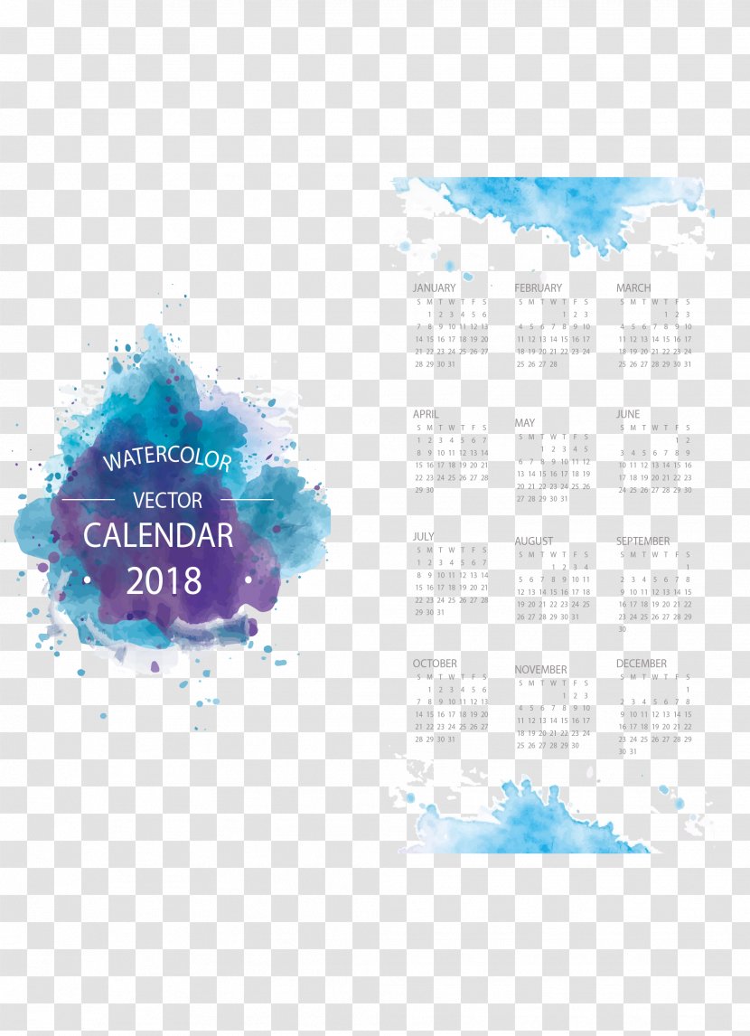 Calendar Euclidean Vector Template - De - Violet Blooming Transparent PNG
