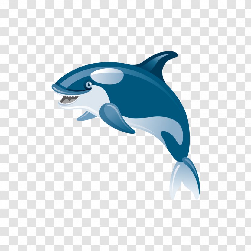 Shark Common Bottlenose Dolphin Icon - Fin - Jumping Cartoon Sharks Transparent PNG