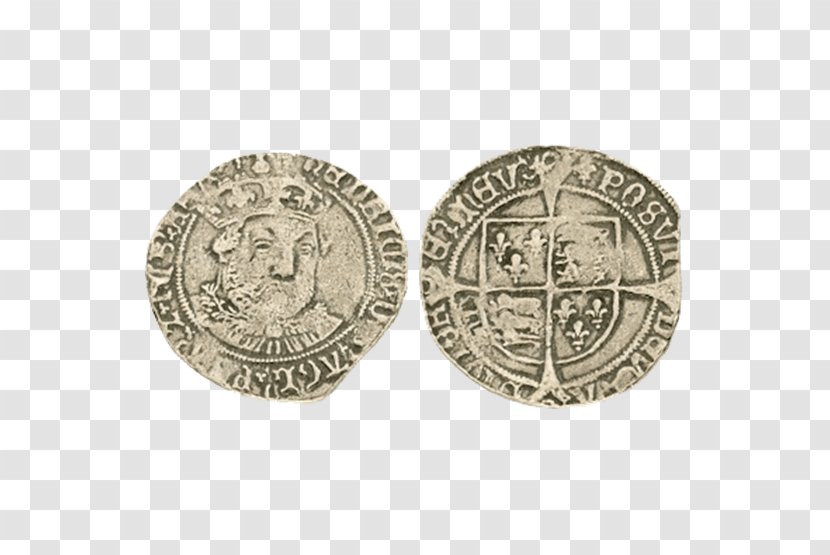History Of Coins House Tudor Groat Obverse And Reverse - Tudors - Coin Transparent PNG
